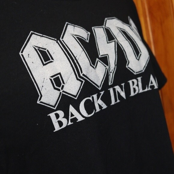 AC/DC Rock Band Tshirt Black Rock & Roll Band T Medium - Picture 4 of 7